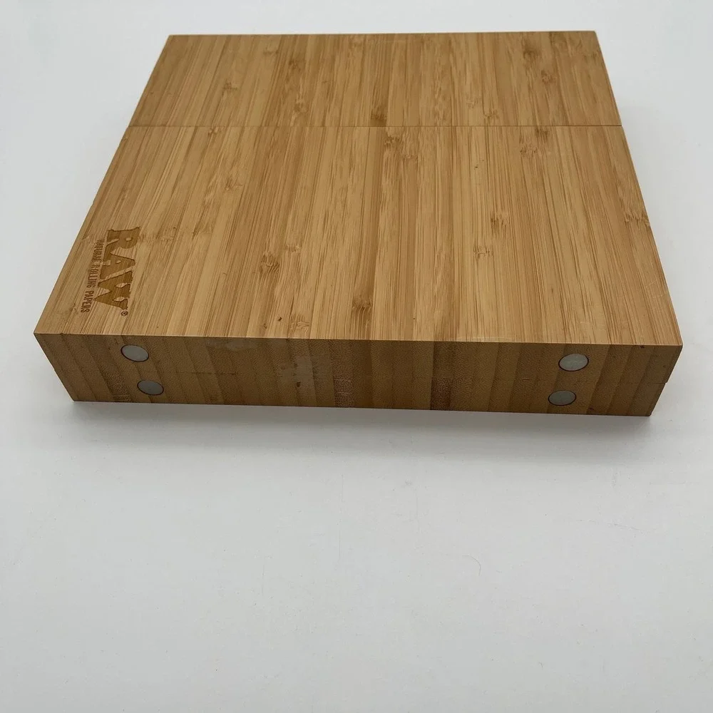 RAW Triple Flip Bamboo Magnetic Rolling Tray